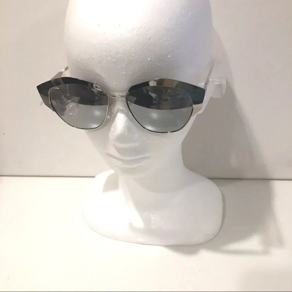 Joe's Jeans Metallic Cat eye Gunmetal Gray Sunglas